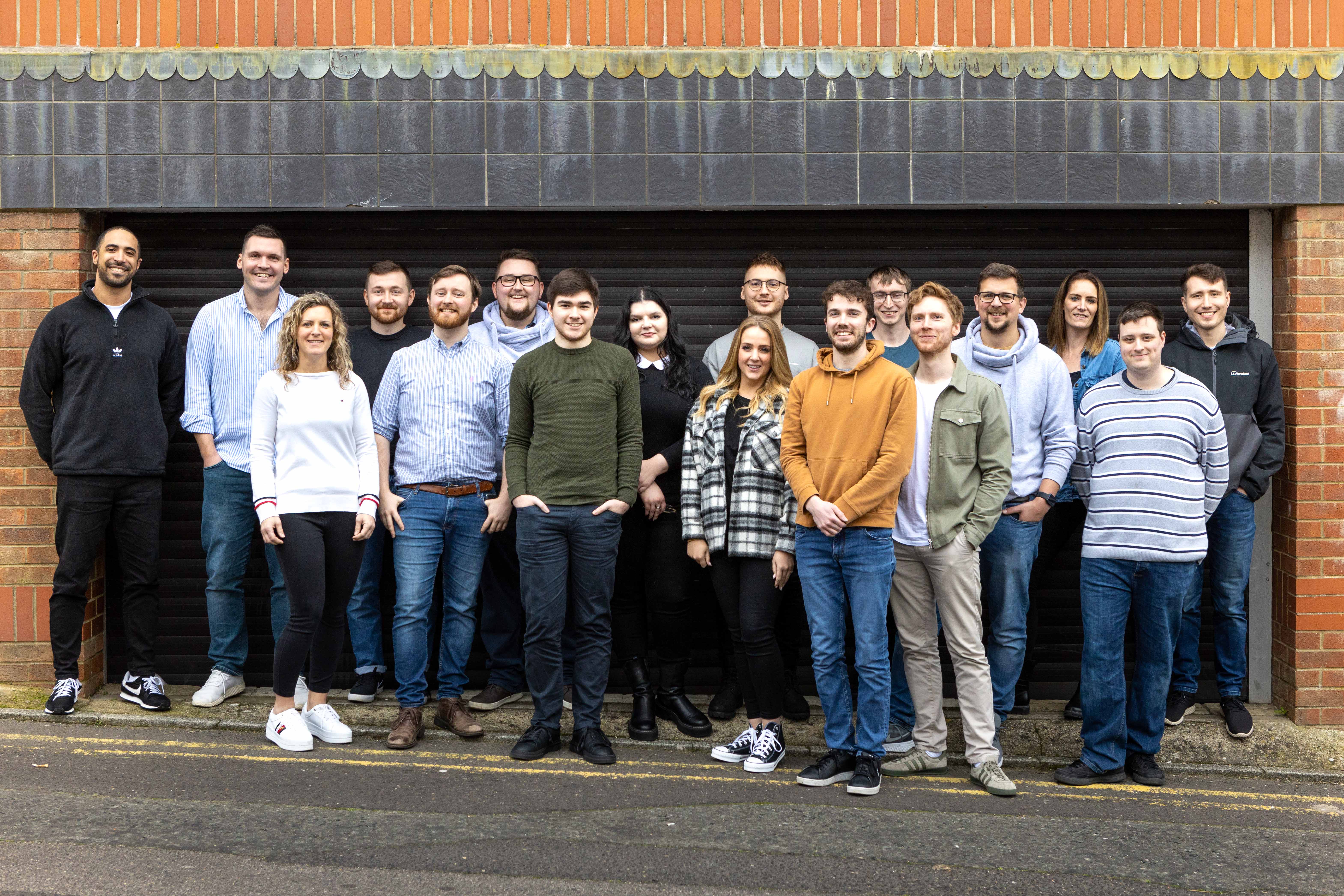 A group photo of the Cold Banana HQ Bournemouth Office team