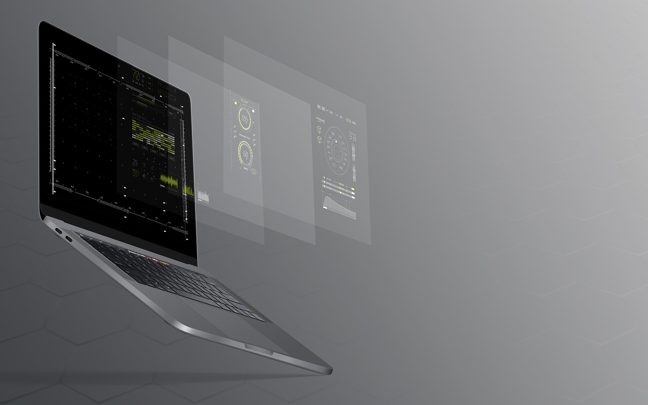 Laptop with 3D interface