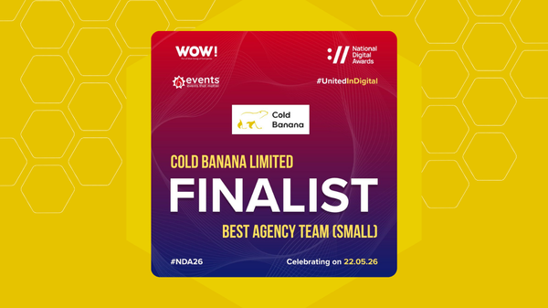 Cold Banana a Finalist for Best Agency Team