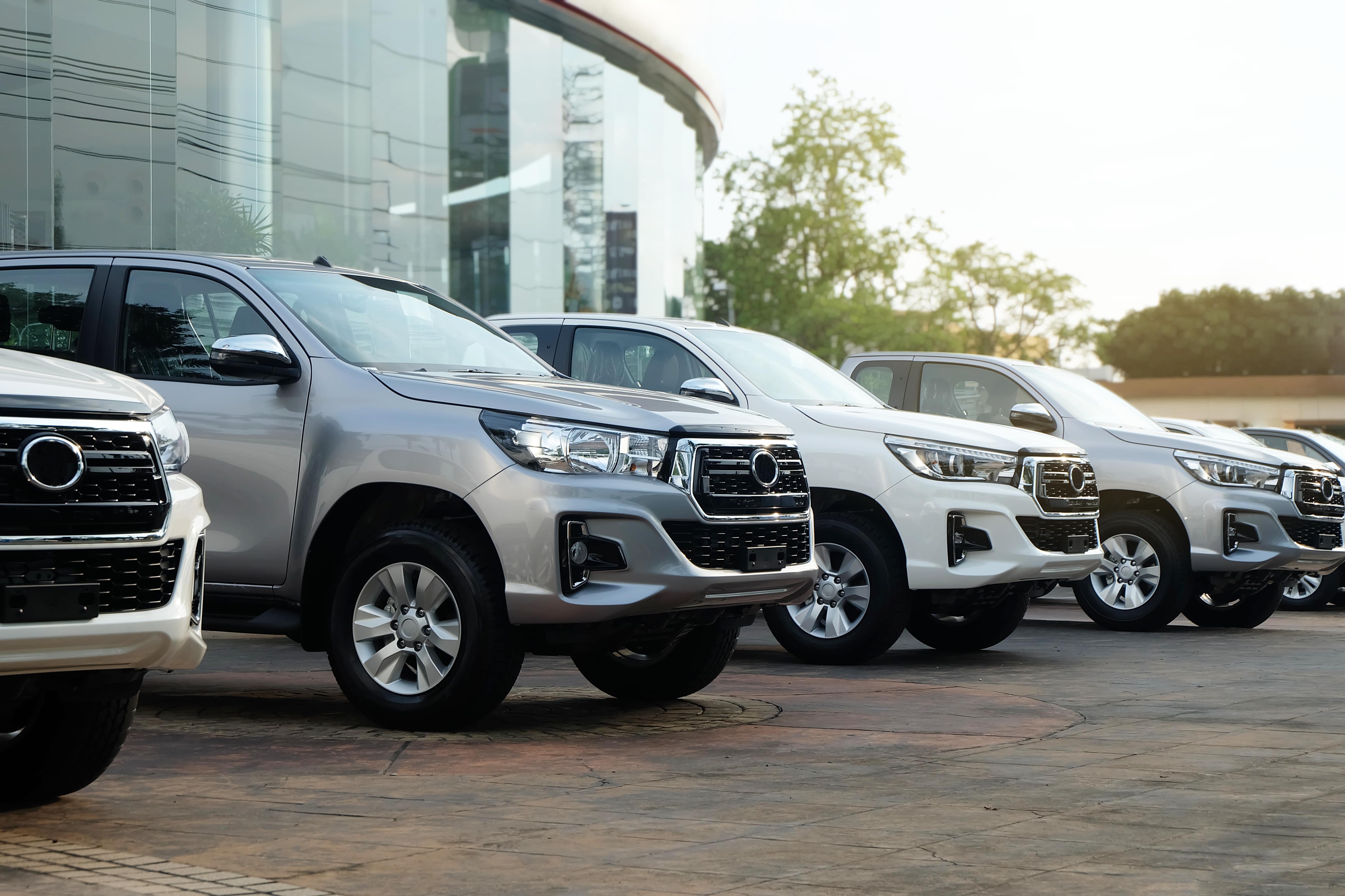 An SUV car dealership